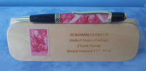 Benjamin Franklin Stamp Pen & Box Set
