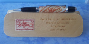 Pony Express 80th Anniversary Stamp Pen & Box Set