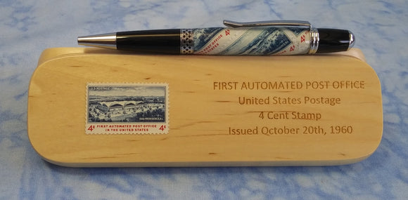 First Automated Post Office Stamp Pen & Box Set
