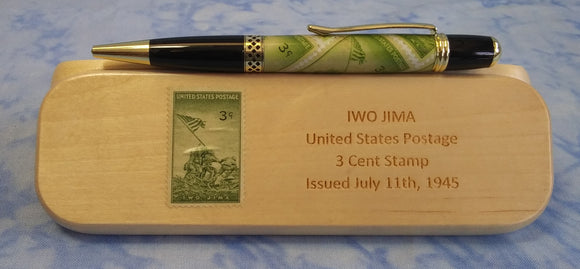 Iwo Jima (United States Marines) Stamp Pen & Box Set