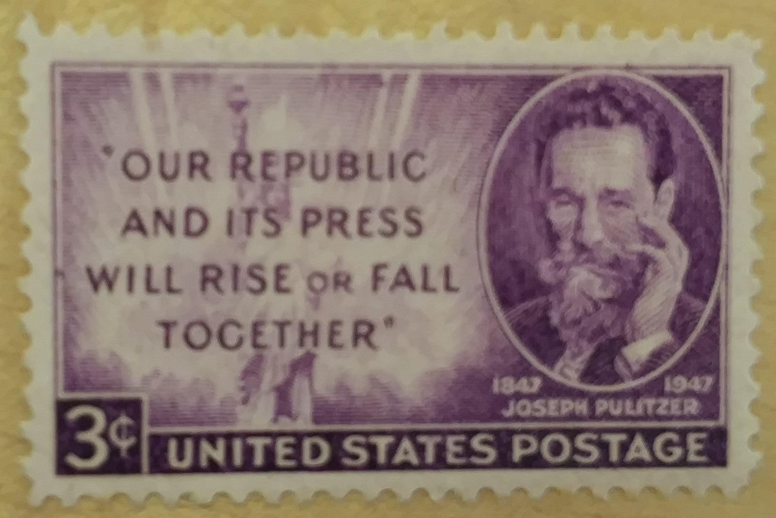 Joseph Pulitzer Stamp Pen Box Set