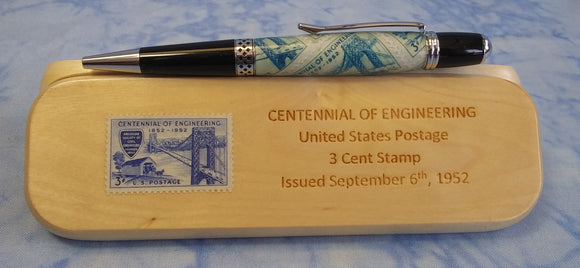 Centennial of Engineering Stamp Pen & Box Set
