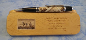 Wildlife Conservation Series (1 of 3)- Pronghorn Antelope Stamp Pen & Box Set
